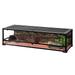 REPTI-ZOO 47 Gallon Reptile Large Terrarium Upgrade Glass Front Opening Tank Sliding Door with Screen Ventilation Reptile Terrarium About 48 x 18 x 12.6 (Knock-Down)