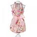 Luxsea Pet Spring Summer Cotton Clothes For Dog Girls Small Medium Dog Cute Princess Skirt Pink XS