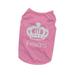 Pet Clothes Summer Pet Puppy Small Dog Cat Pet Appreal Vest T Shirt Doggy Costume (Pink L)