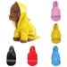 Yesbay Pet Dog Puppy Hooded Raincoat Waterproof Jacket Outdoor Costume Apparel Jumpsuit Black