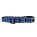 Yellow Dog Design Buffalo Plaid Blue Martingale Dog Collar