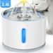 Pet Fountain Cat Water Fountain Automatic Water Dispenser for Cats and Dogs Circulating Filtration System Easy-to-See Water Level Low Noise 80oz/2.4L Capacity