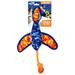 Nerf Dog Nylon Digital Camo Crinkle Wing Duck Launching Fetch Dog Toy Orange/Blue 16.5