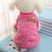 Pet Dog Classic Knitwear Sweater Fleece Sweater Soft Thickening Warm Winter Puppy Dogs Coat Pet Dog Cat Clothes Soft Puppy Clothing for Small Dogs Rose Red L