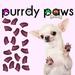 6 Month Supply - Purrdy Paws Royal Pink Glitter Soft Nail Caps for X-Large Dog Nails - Extra Adhesives