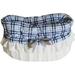 Mirage Pet Blue Plaid Reversible Snuggle Bugs Pet Bed Bag and Car Seat All-in-One