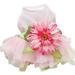 SPRING PARK New Pet Puppy Small Dog Flower Gauze Princess Tutu Dress Skirt Clothes Apparel Costume