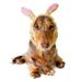 Zoo Snoods Brown Bunny Costume for Dogs - Soft Yarn Ear Covers Hooded Dog Outfit with Ears and Head Collar Fursuit Head for Pets Dog Hoodie Neck Warmer Perfect for Cosplay and Parties -Small Size