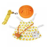 Forzero Bunny Clothes Leash Set Pet Rabbit Costume Guinea Pig Lop-eared Rabbit Jewelry Hat Leash Outdoor