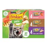 Purina Friskies Wet Cat Food Pate Variety Pack Salmon Turkey and Grilled