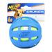 Nerf Dog Checkered Crunch Ball Dog Toy 3.8 Blue & Green