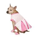 Rubies Dog Cheerleader Costume Pink Cheer Leader Pet Outfit Pom Pom Anklets S