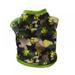 HULKLIFE Pet Dog Fleece Coat Soft Warm Dog Clothes Skull Camouflage/Polka dot/Leopard/Paw Printed/Striped Pullover Fleece Warm Jacket Costume for Doggy Cat Puppy Apparel