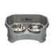Neater Pets Neater Feeder Deluxe Mess-Proof Elevated Food & Water Bowls for Small Dogs Gunmetal
