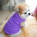 Pet Dogs Autumn Winter Thickened Vest Coat Small Medium Dogs Warm Costume with Traction Ring(Purple L)