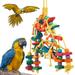 Hvxrjkn Parrot Toys Bird Chewing Toy - Parrot Cage Bite Toys Wooden Block Bird For Small And Medium Parrots And Birds