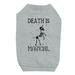 Death is Megical Unicorn Skeleton Halloween Grey Pet Shirt for Small Dogs