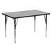 30''W x 60''L Rectangular HP Laminate Activity Table - Adjustable Legs