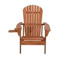 W Unlimited SW2101WN Earth Collection Adirondack Chair with Phone & Cup Holder Walnut