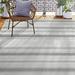 Home Dynamix Tripoli Mateo Modern Striped Indoor/Outdoor Area Rug Grey/Cream 5 3 x7 3