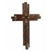 FC Design 24 H Decorative Wooden Cross with Small Cross Wall Plaque Religious Statue Wall Decoration Holy Figurine