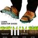 Fyeme Lawn Aerator Spike Shoes 3 Straps With Strong Metal Buckle Heavy Duty Spikes Foot Sandal Setfor Aerating Your Lawn or Yard