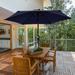 ACEGOSES 7.5ft Patio Umbrella Outside Table Umbrellas With Non-Fading Polyester canopy Navy Blue