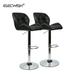 Elecwish Urban Hipster Bar Stool with 360-Degree Swivel & Adjustable Height Black Set of 2