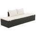 Patio Bed Black 76.8 x23.6 Poly Rattan