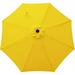 Bond MFG Aluminum 7.9 Sunflower Yellow Octagon Tilting Market Patio Umbrella