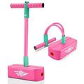 LET S GO! Pogo Stick Toys for 3-12 Year Old Girls Foam Pogo Jumper Toys for Age 3-12 Years Old Kids Pogo Stick for Kids Autism Toys for Kids Party Bday Gifts Bungee Jumper Fun Toys Rose Red