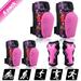 6 in 1 Kids Bike Pads Set Knee Pads Elbow Pads Wrist Guards Sport Protective Gear Set for Cycling Skateboard Roller Skating