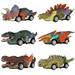 Dinosaur Toy Pull Back Cars 6 Pack Dino Toys for 3 Year Old Boys and Toddlers Boy Toys Age 3 4 5 and Up Pull Back Toy Cars Dinosaur Games with T-Rex by GreenKidz