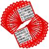 Brybelly Holdings GBIN-203 100 Pack of Red Bingo Cards