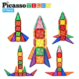 PicassoTiles 30 Piece Building Blocks Mini Diamond Series Magnetic Tiles PTM30 Multicolor