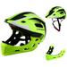 Lixada Kids Detachable Full Face Bike Helmet Breathable Ultralight Cycling Sports Safety Helmet for Bicycle Skateboard Scooter Roller Skating