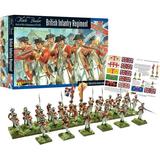 Wargames Delivered - American War of Independence: Black Powder British Regiment 28mm Miniature Wargaming - 36 Infantry 4 Page Guide 12 Flags Digital Bundle-WW2 Figures Model Kits by Warlord Games