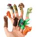 Ludlz 5/10PCS Mini Dinosaur Portable Cartoon Dinosaur Finger Puppet Fingers Toy Doll Baby Early Educational Hand Story Toys For Children