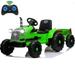 Kids Ride on Car Tractor Kids Electric Tractor with Trailer for Boys Girls 12V Electric Kids Ride On Car Battery Powered Electric Cars with Remote Control MP3 Player Radio USB Port Green R1645