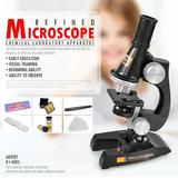 Children Microscope Kit with Light Science Magnifier Educational Kids Toys