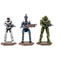 Halo The Spartan Collection 4 inch â€“ Jackal Sniper Master Chief Spartan MK VII 3-Pack