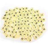 LYUMO 100pcs Plastic Scrabble Letters Tiles Alphabet Coasters Crossword Game Children Toys