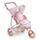 Badger Basket Folding Three Wheel Doll Jogging Stroller - Pink/Gingham