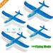 4 Pack Airplane Toy With LED Light 18.5 Throwing Foam Plane Toys For 5+ Year Old Boys Indoor Outdoor Game Toys 2 Flight Mode Glider Plane Flying Toy for Kids Gifts for 3 4 5 6 7 8 9 Years Old Boy