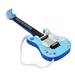 Suzicca Kids Little Guitar with Rhythm Lights and Sounds Fun Educational Musical Instruments Electric Guitar Toy for Toddlers Children Boys and Girls Blue