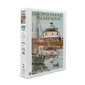St. Michaels Maryland Hooper Strait Lighthouse (Colorized) (1000 Piece Puzzle Size 19x27 Challenging Jigsaw Puzzle for Adults and Family Made in USA)