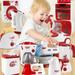 Shulemin Kids Educational Coffee Maker Bread Machine Mini Home Appliance Pretend Play Toy 6#