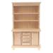 Buytra 1:12 Dollhouse Miniature Furniture Multifunction Wood Cabinet Bookcase Bookshelf