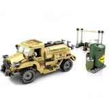 WW2 Military Water Tanker Truck Building Blocks Set |General Jim s Toys | Compatible with Lego Cobi Wange Sembo and all major brick building brands.