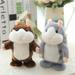 LNGOOR 2Pcs Adorable Gift Toy Talking Hamster Mouse Plush Doll for Kids Mimicry child Plush Toy Gift Repeats What You Say